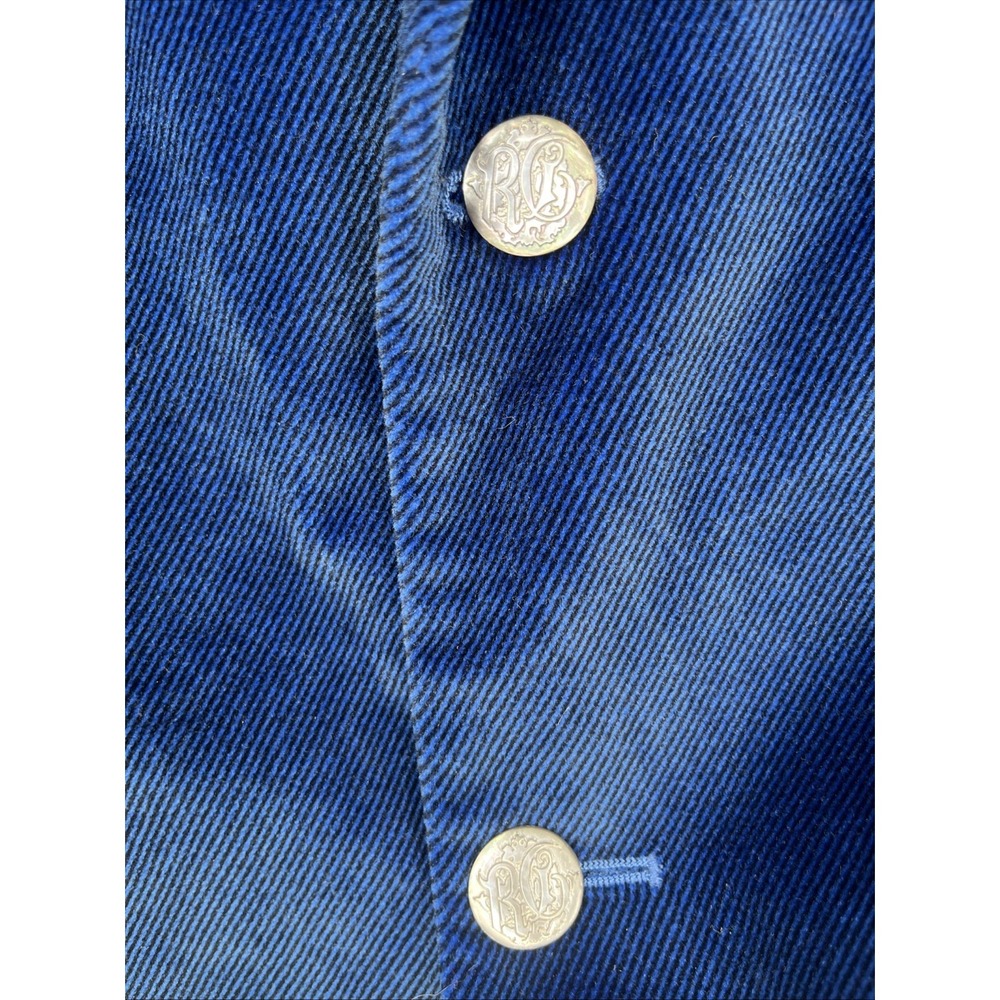 Robert Graham Luxury Cobalt Blue Velvet Corduroy Blazer Sports Coat Cotton Sz 42 - Picture 9 of 13